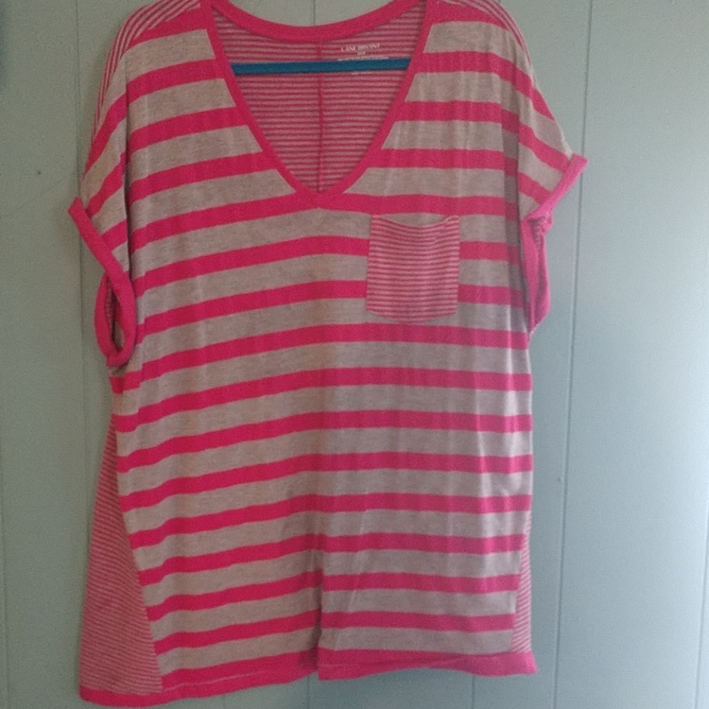 Pink striped shirt